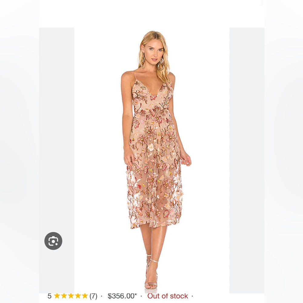 For Love and Lemons botanic nude dress